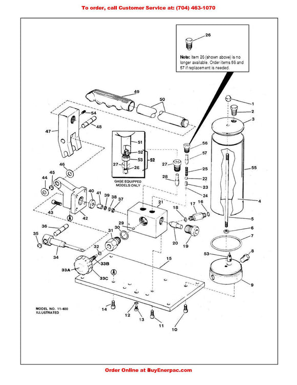 11000KU Universal Repair Kit for 11100 Hand Pump