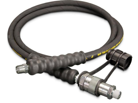 Enerpac HC9206B 6 ft Rubber Hydraulic Hose, 0.25" ID