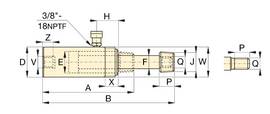 BRC46 5 Ton Enerpac Pull Cylinder (BRC-46, BRC 46)