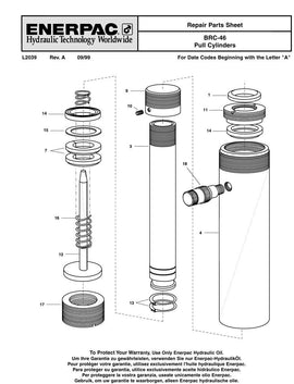 BRC46KU1 Enerpac Repair Kit for BRC46 Enerpac Pull Cylinders