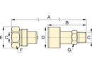 CR400 (CR-400) Enerpac Hydraulic Coupler - Dimensional Drawing