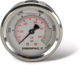 Enerpac G2538R hydraulic pressure gauge, 0-15,000 psi, center rear mount