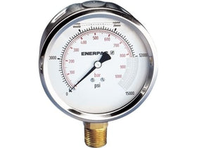 G4040L Gauge, 4" 0-15, 000 PSI