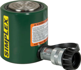 Simplex RLS302 30-ton low-height hydraulic cylinder with 2.44 inch stroke