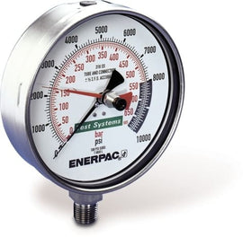 Enerpac T6010L test system pressure gauge, 0-40,000 psi