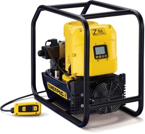 ZE4208TB-QHR Enerpac Pump, Elec. Induction, Ve42Tq-24 Lcd 115V He, Roll Bar, 8L